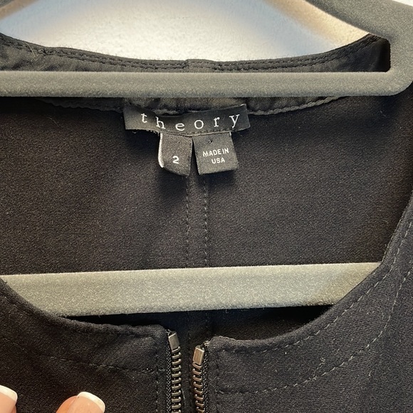 Theory Bonbi front zipper flare dress - Picture 4 of 7